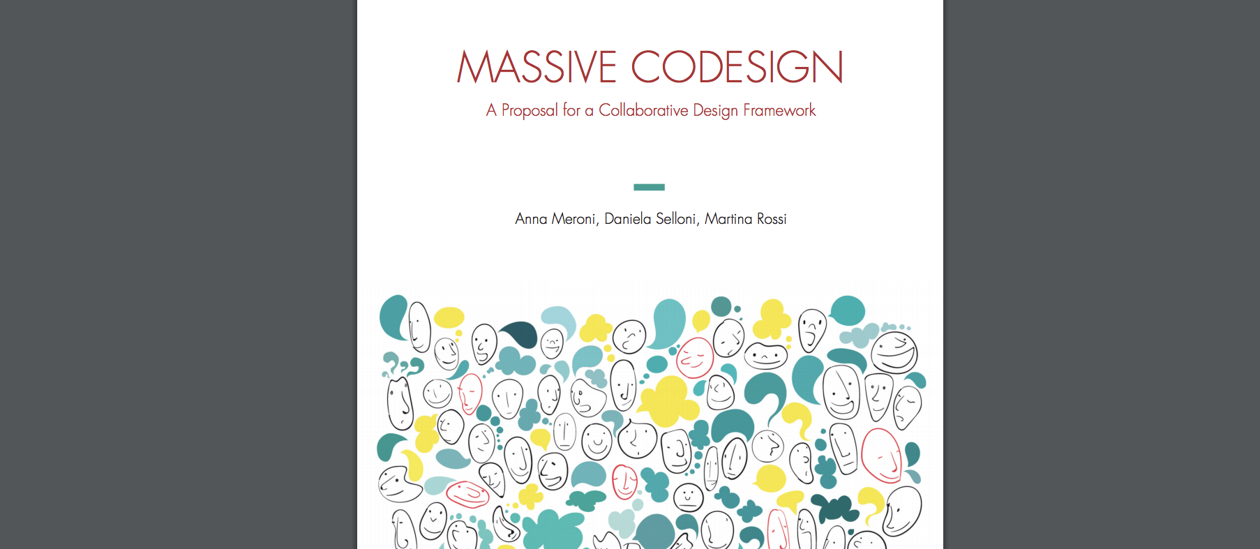 Massive Codesign : A proposal for a collaborative design framework